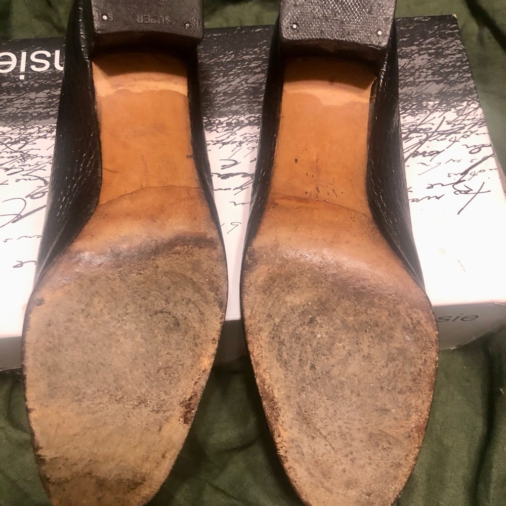 🎉 VINTAGE 1980’s BLK SALVATORE FERRAGAMO BLK FLATS! 💯 - Picture 9 of 9